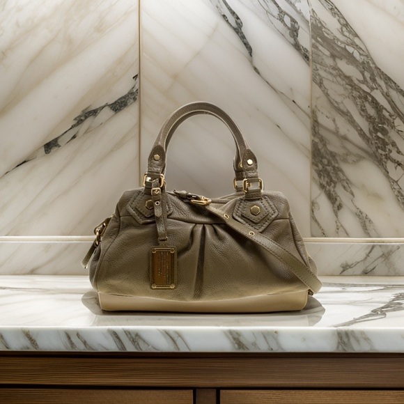 Marc by Marc Jacobs Taupe Leather Classic Q Baby Groovee Bag - Picture 11 of 11